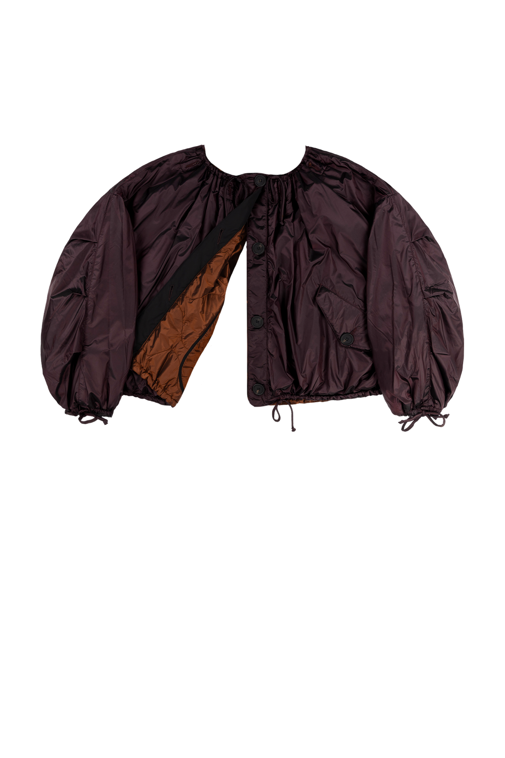 Parachute Quilted Bomber - Amber / Bordeaux - Layer 6
