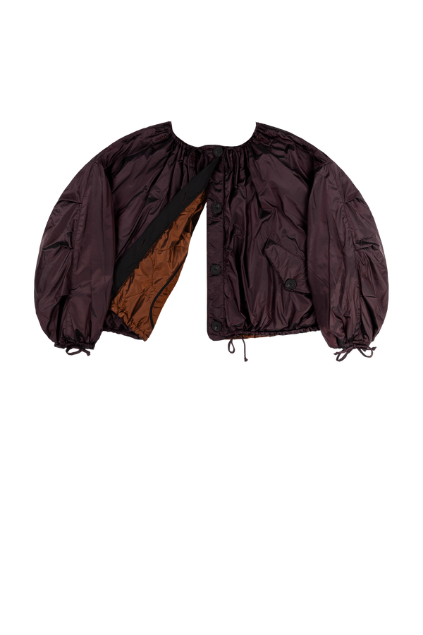 Parachute Quilted Bomber - Amber / Bordeaux - Layer 6
