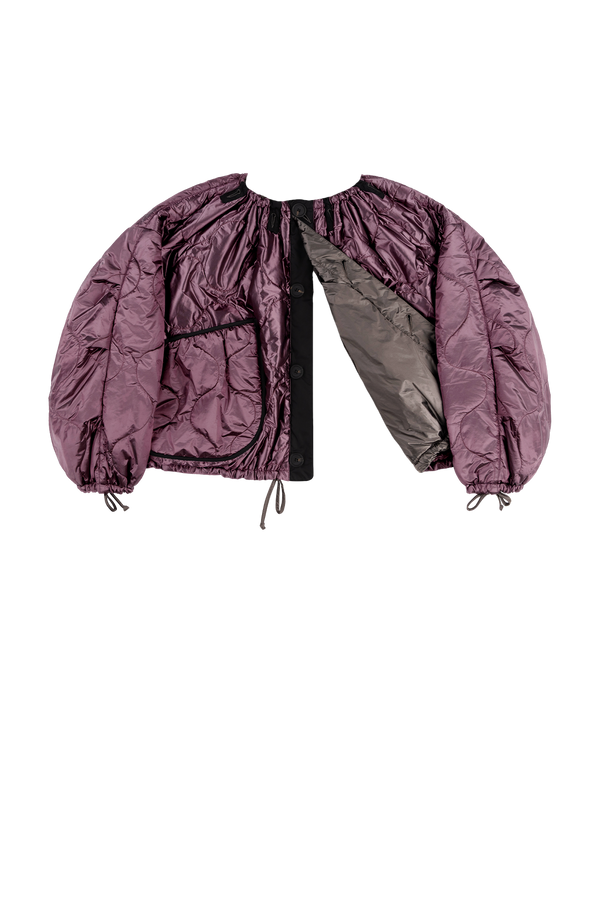 Parachute Quilted Bomber - Amethyst / Granite - Layer 6