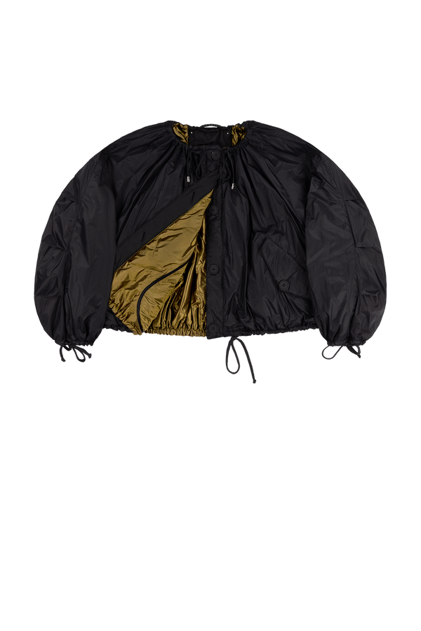Parachute Quilted Bomber - Antique Gold / Black - Layer 1