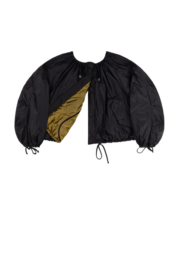 Parachute Quilted Bomber - Antique Gold / Black - Layer 6