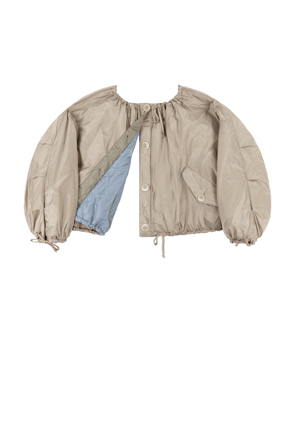 Parachute Quilted Bomber - Glacier Blue / Dove Grey - Layer 6