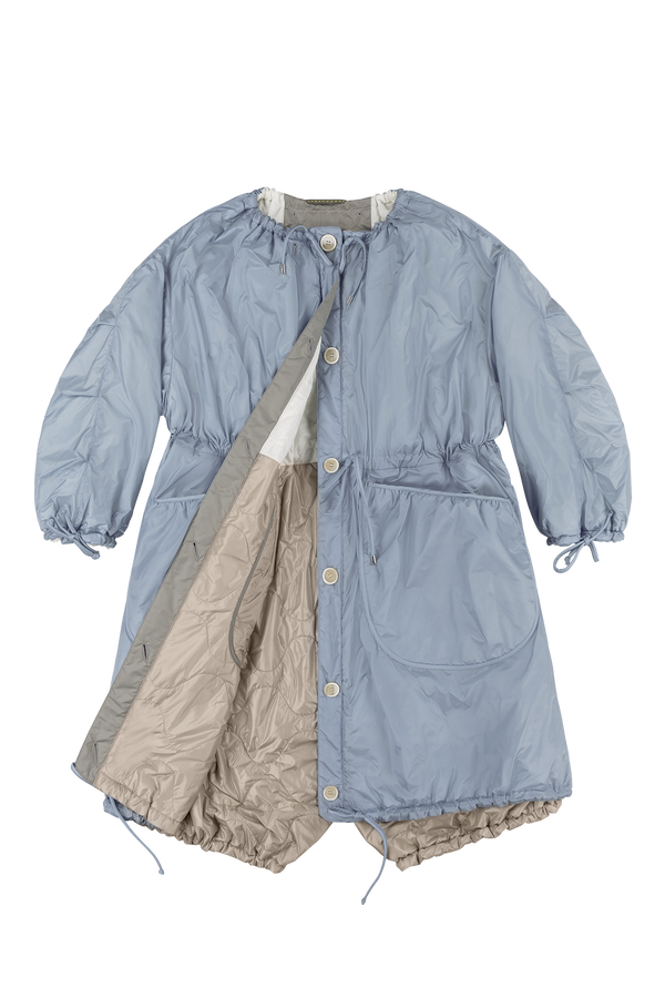 Parachute Quilted Parka - White / Glacier Blue - Layer 1