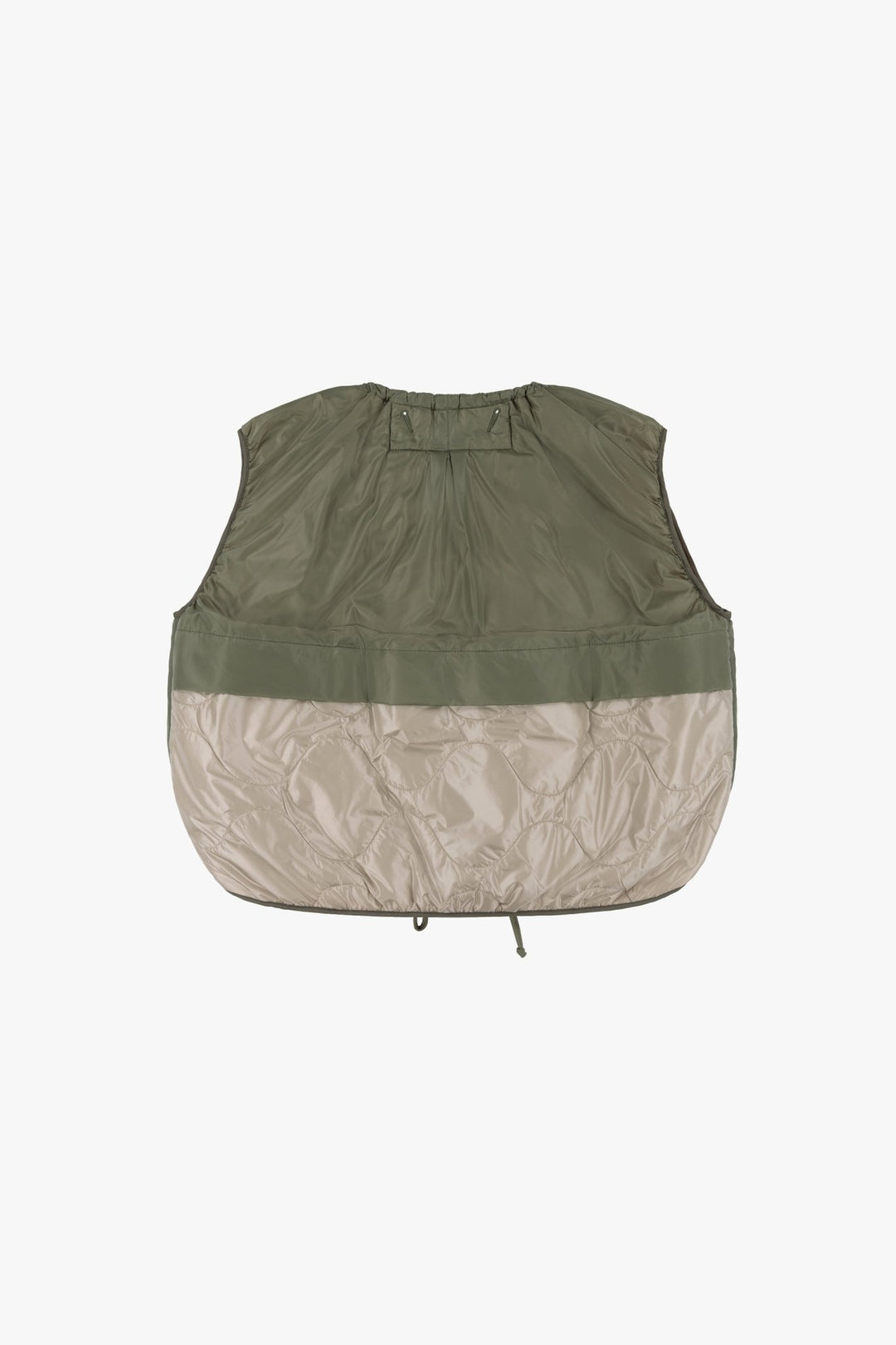 Parachute Quilted Vest - Bright Rose / Pale Olive