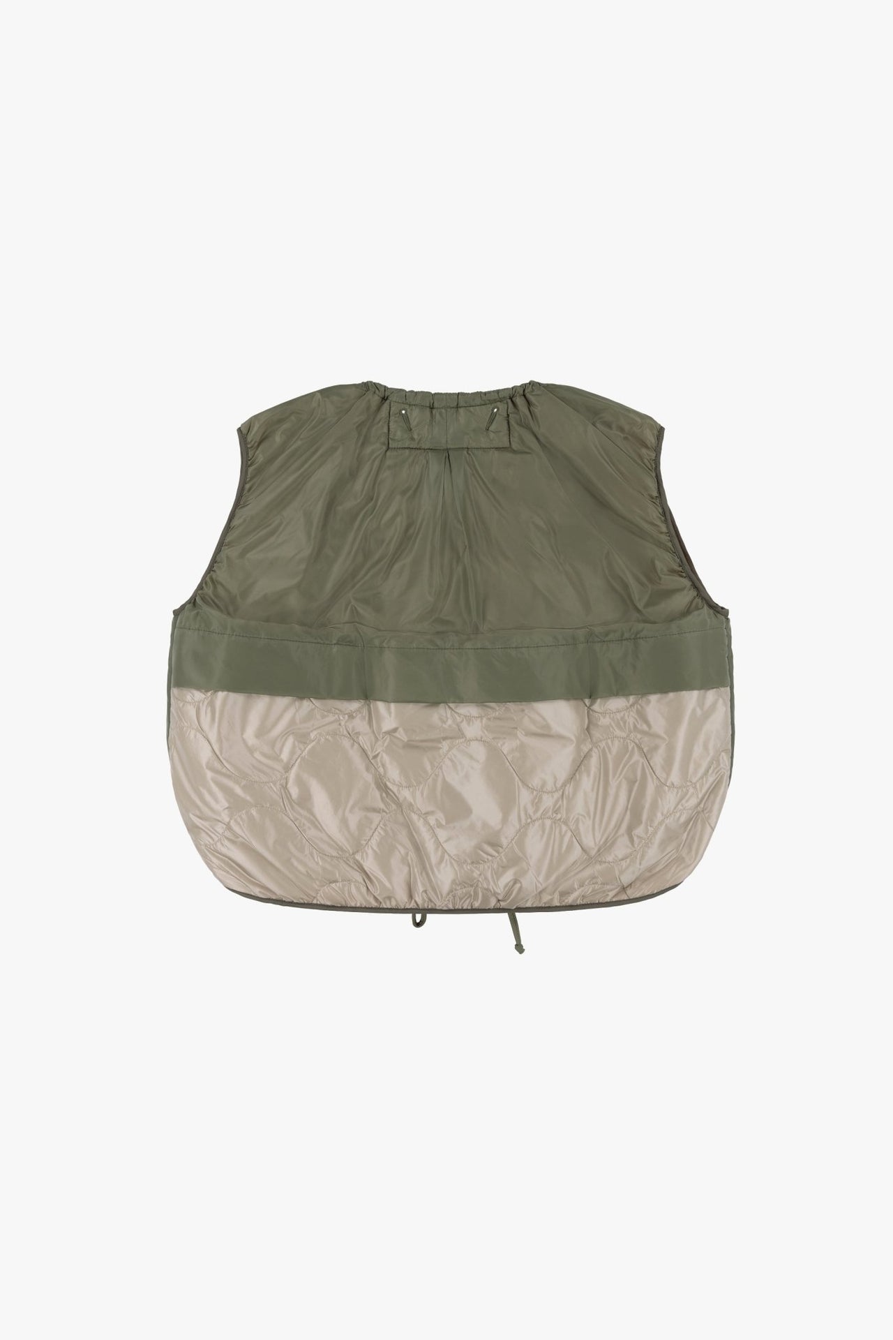Parachute Quilted Vest - Bright Rose / Pale Olive