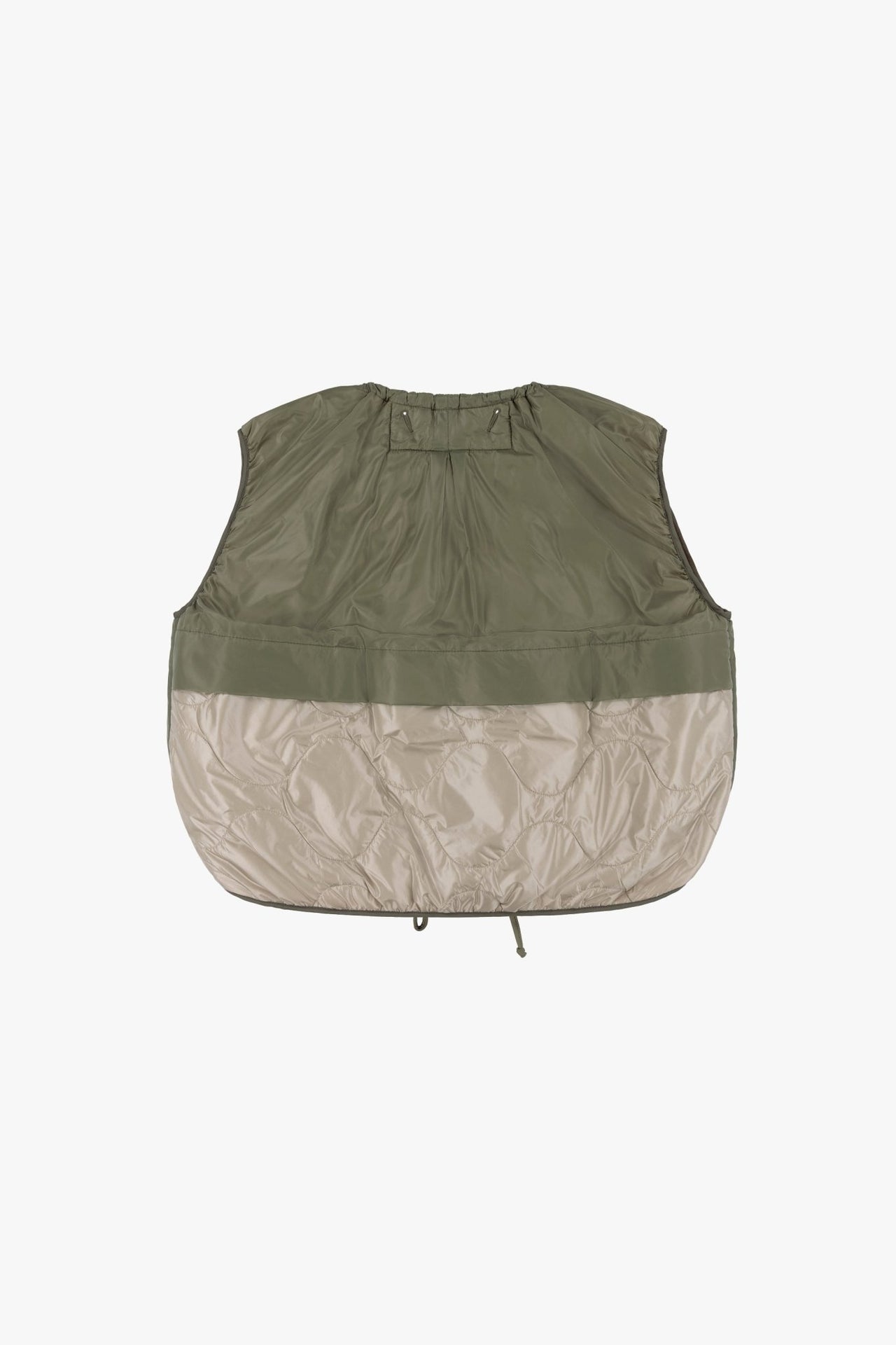Parachute Quilted Vest - Bright Rose / Pale Olive