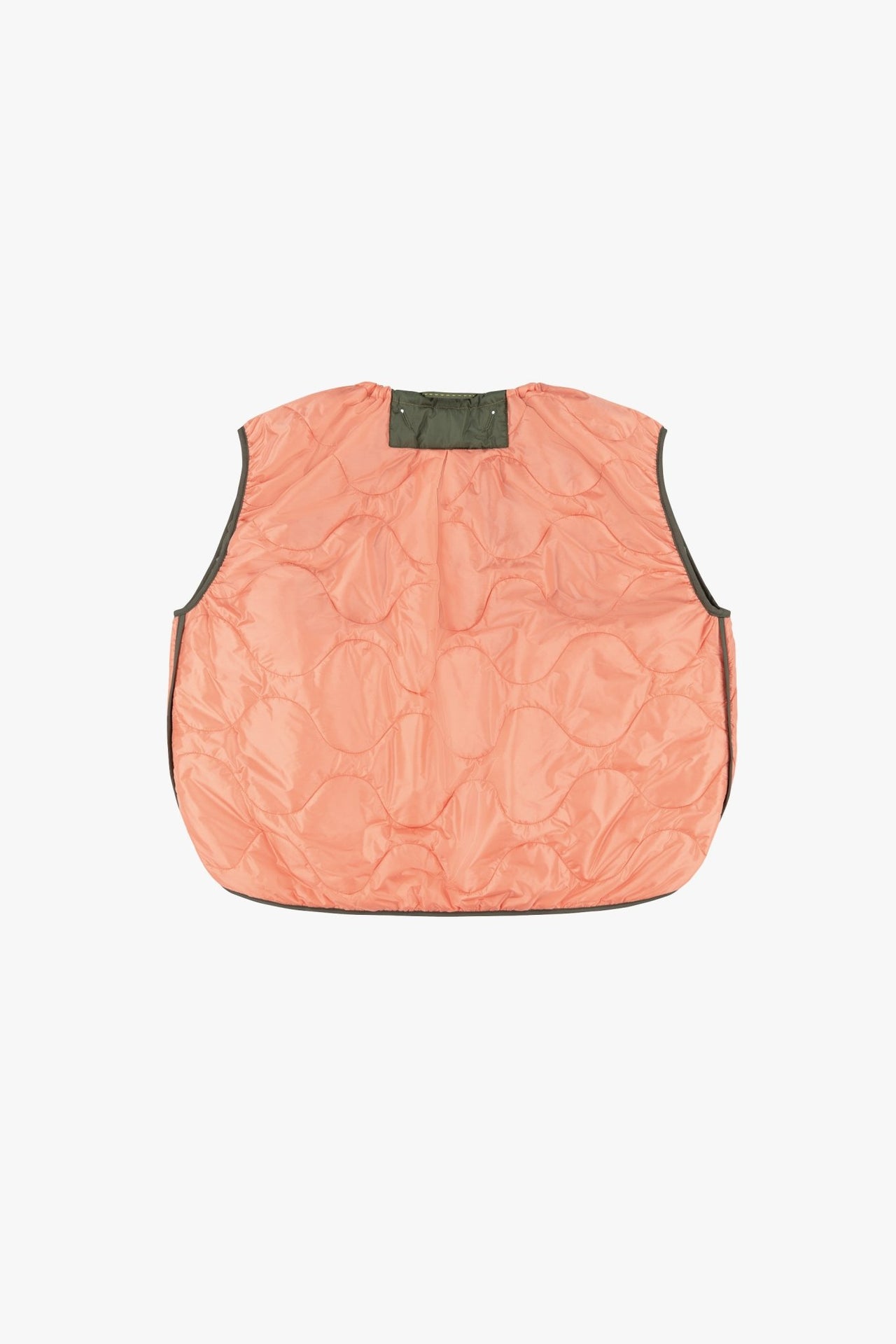 Parachute Quilted Vest - Bright Rose / Pale Olive