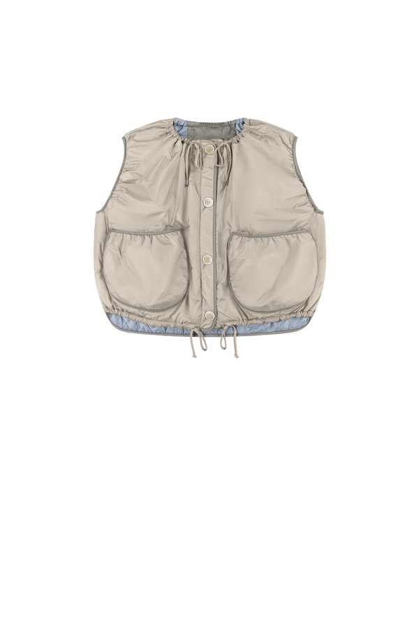 Parachute Quilted Vest - Glacier Blue / Dove Grey - Layer 2