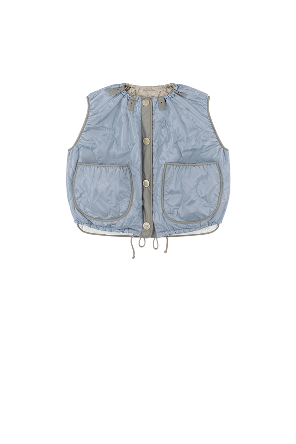 Parachute Quilted Vest - Glacier Blue / Dove Grey - Layer 2