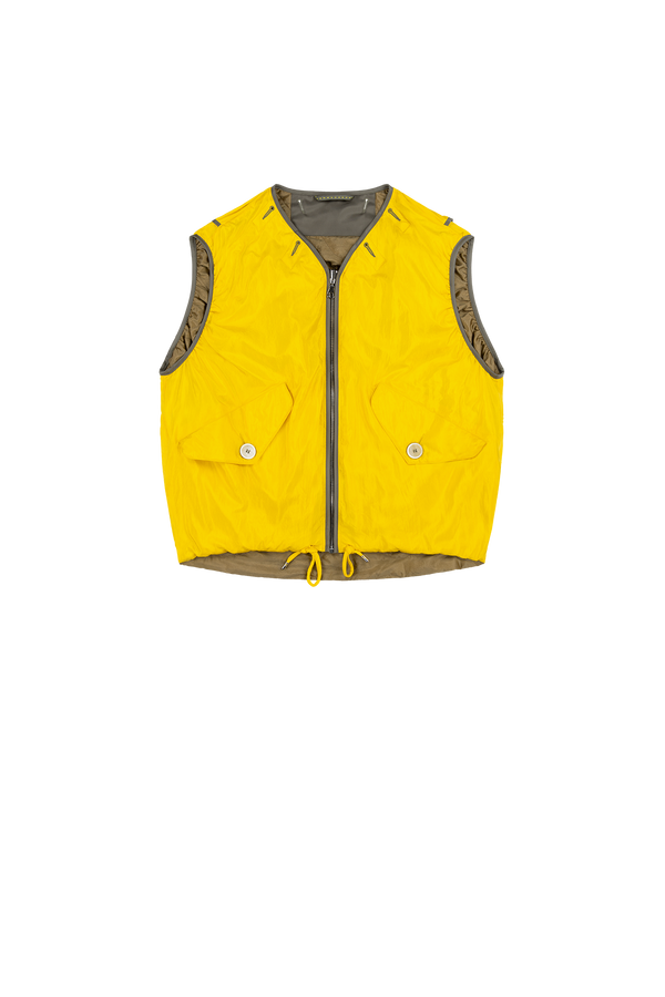 Parachute Silk Nylon Vest - Sunny Yellow / Pale Yellow - Layer 2