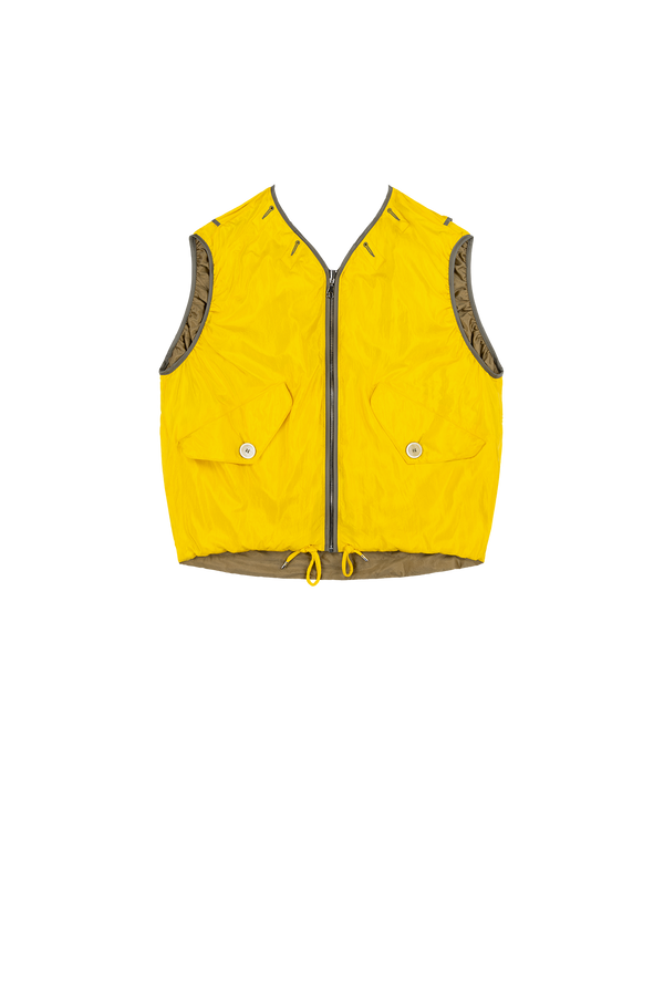 Parachute Silk Nylon Vest - Sunny Yellow / Pale Yellow - Layer 5
