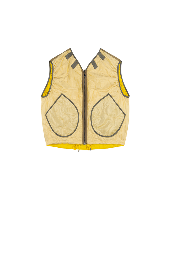 Parachute Silk Nylon Vest - Sunny Yellow / Pale Yellow - Layer 5