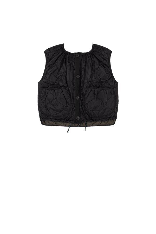 Parachute Quilted Vest - Black / Mineral Green - Layer 5