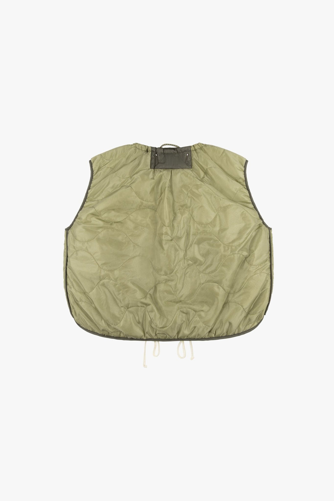 Parachute Quilted Vest - Pale Sage / White