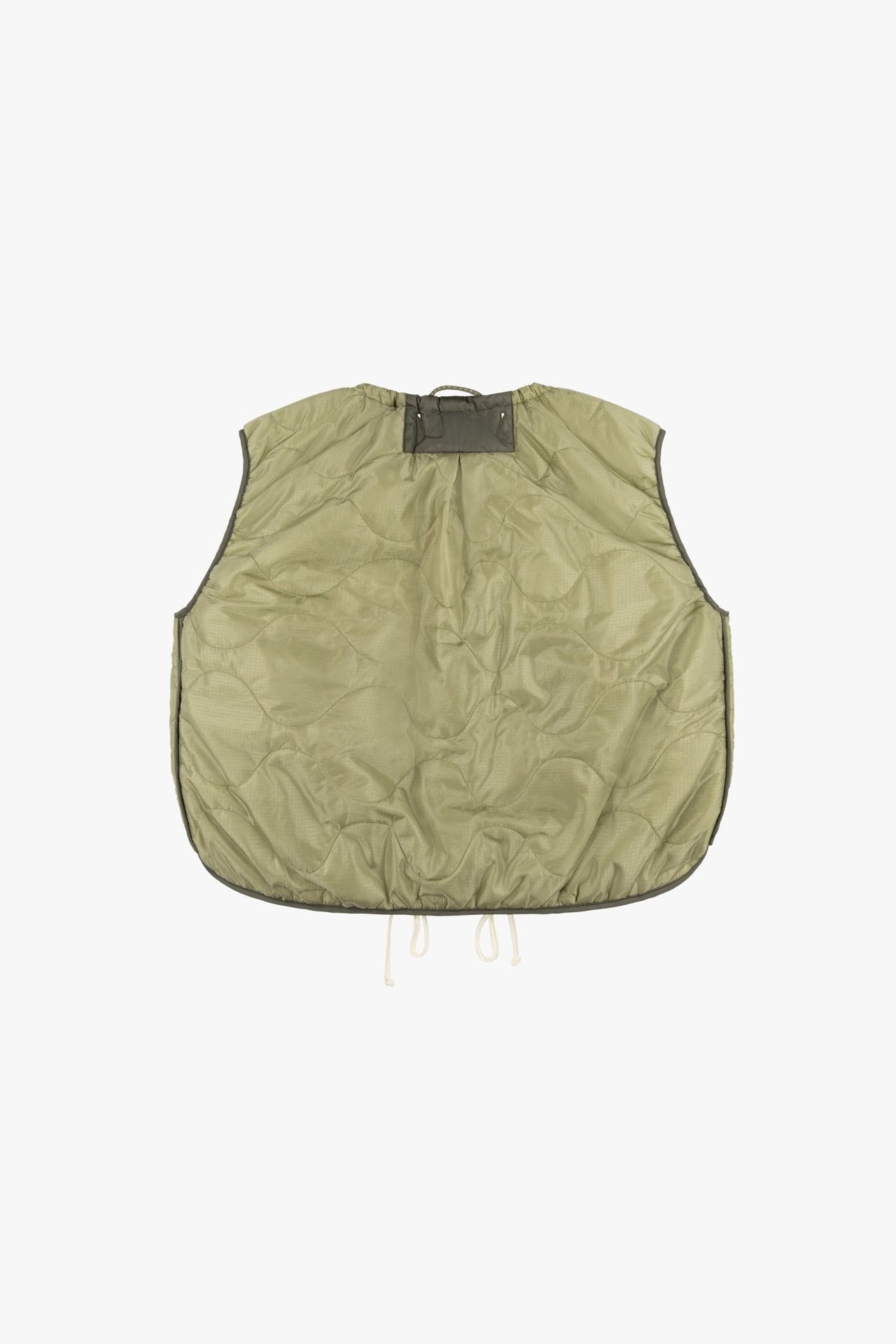 Parachute Quilted Vest - Pale Sage / White