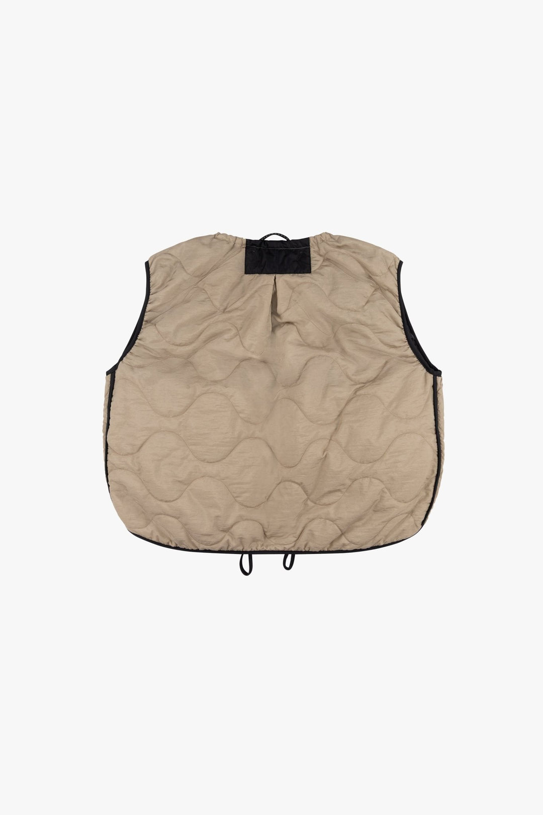 Parachute Quilted Vest - Stone / Black