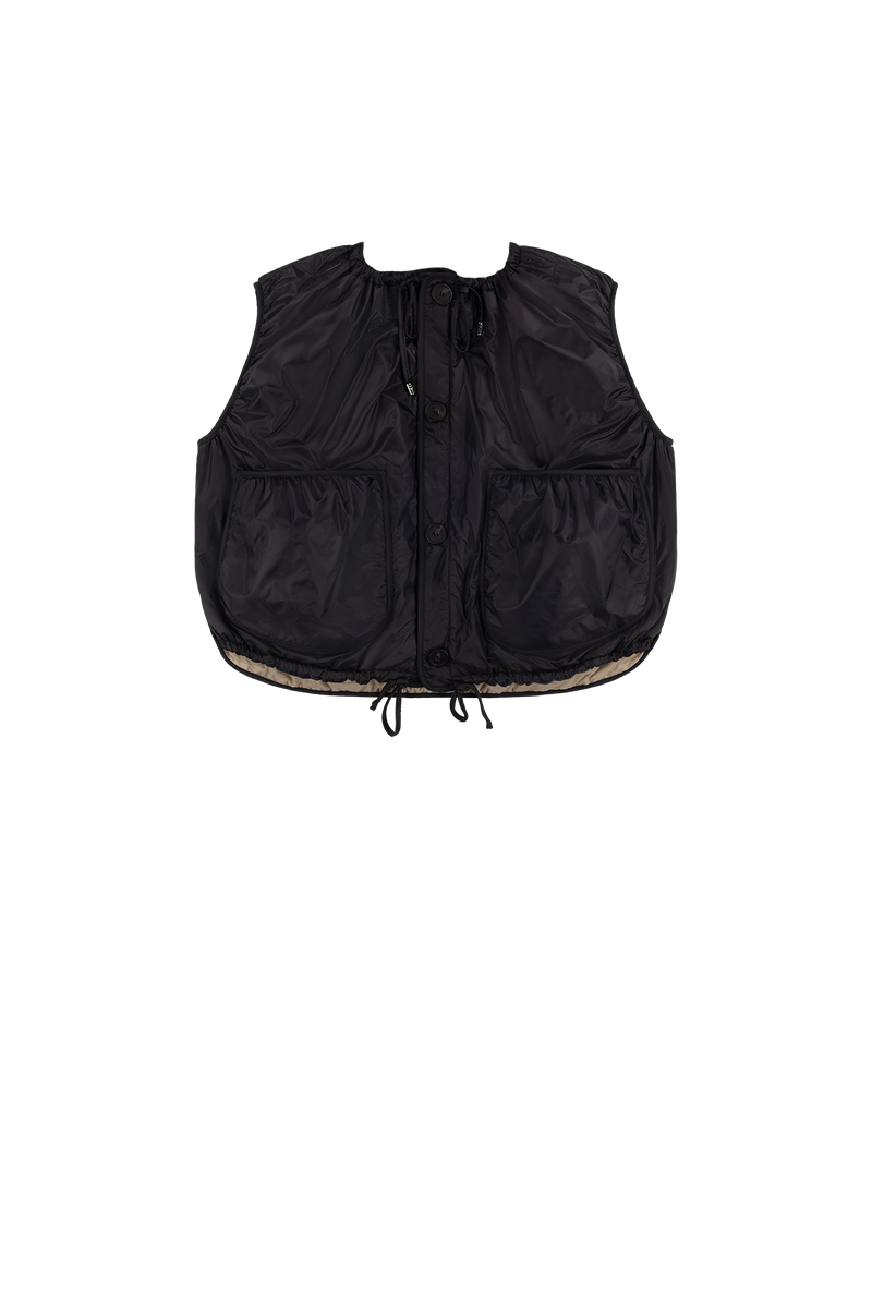 Parachute Quilted Vest - Stone / Black - Layer 5