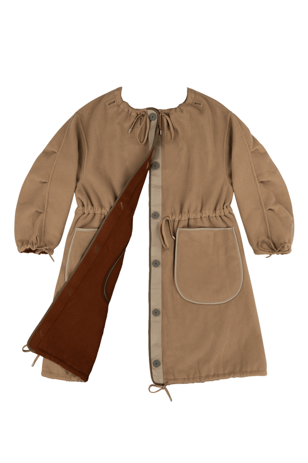 Parachute Wool Cashmere Parka - Camel / Sienna - Layer 6