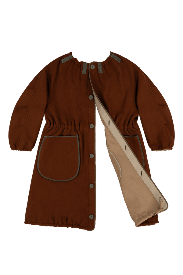 Parachute Wool Cashmere Parka - Camel / Sienna - Layer 6