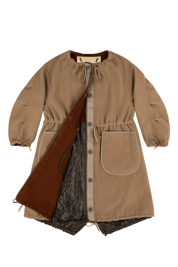 Parachute Wool Cashmere Parka - Camel / Sienna - Layer 1