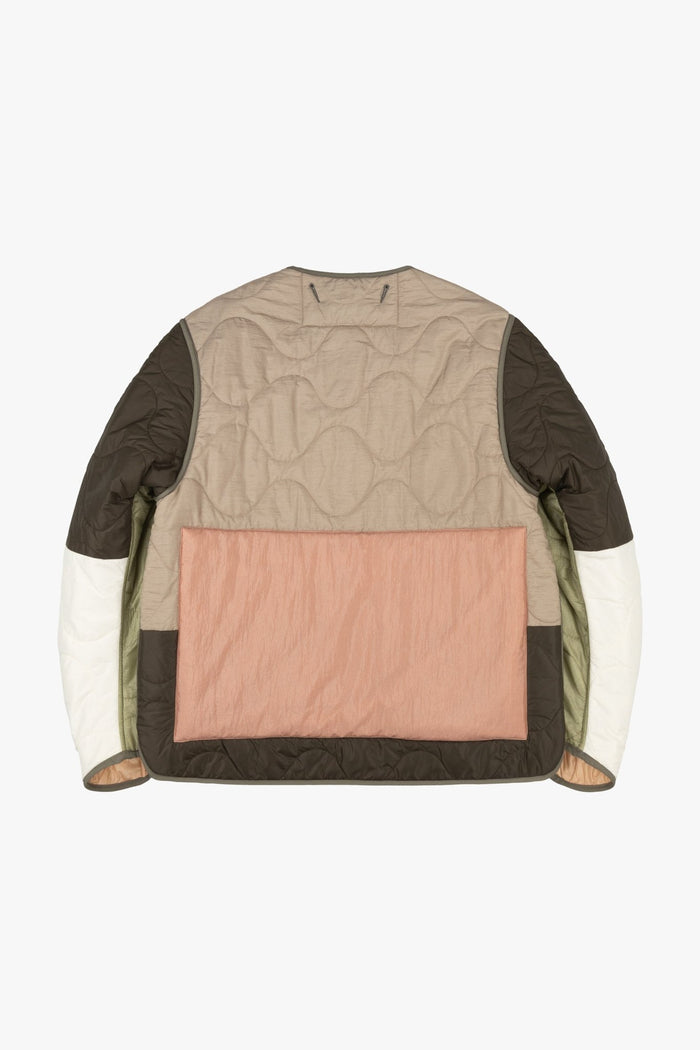 Signature Patchwork Cropped Quilt - Pale Sage / Peach