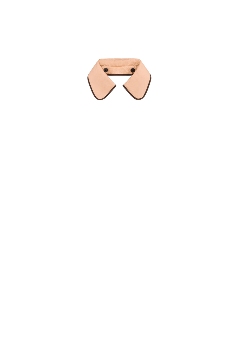 Quilted Collar - Dark Sienna / Soft Peach - Layer 8