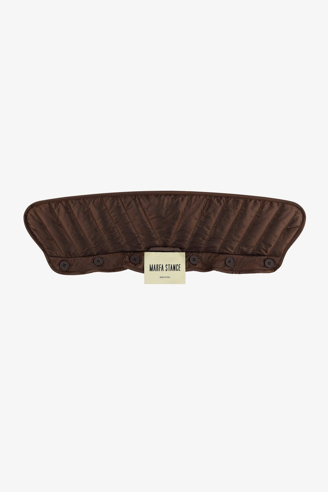 Quilted Collar - Dark Sienna / Soft Peach