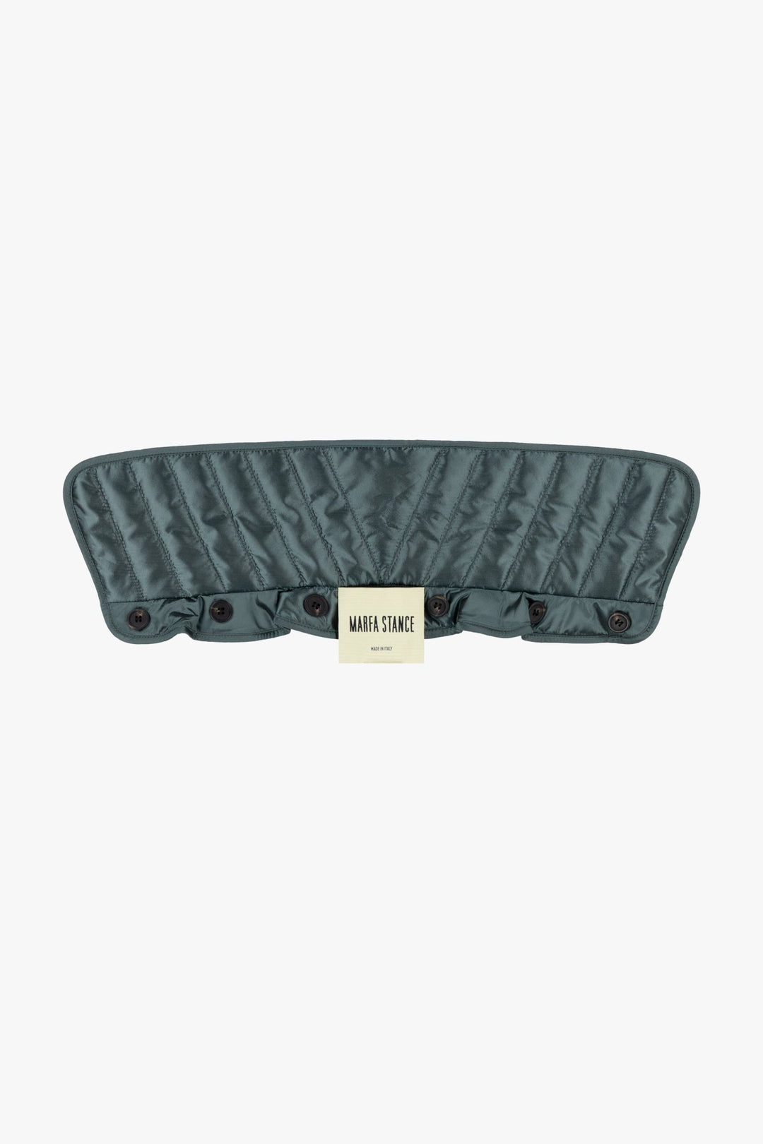 Quilted Collar - Mineral Green / Black