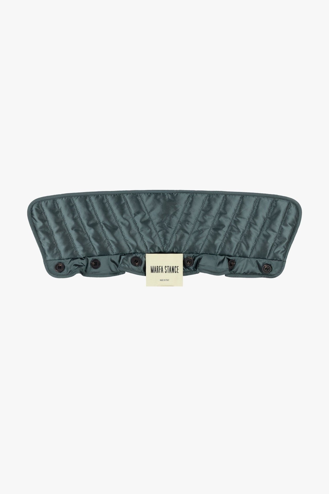 Quilted Collar - Mineral Green / Black