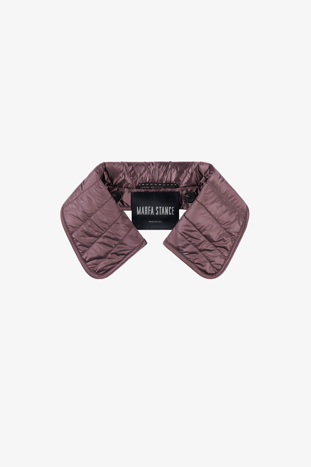 Quilted Nylon & Wool Collar - Amethyst / Heather Grey
