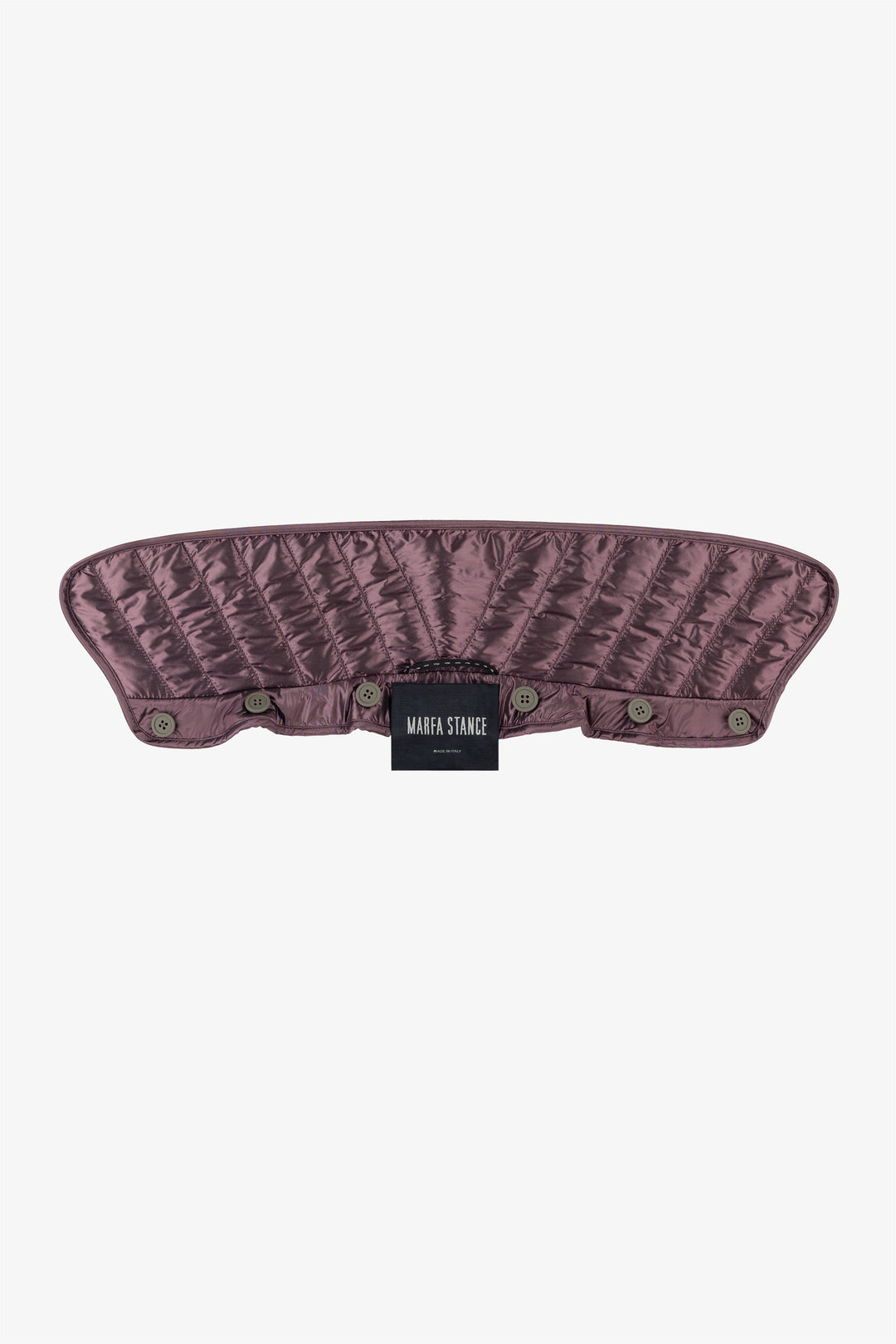 Quilted Nylon & Wool Collar - Amethyst / Heather Grey