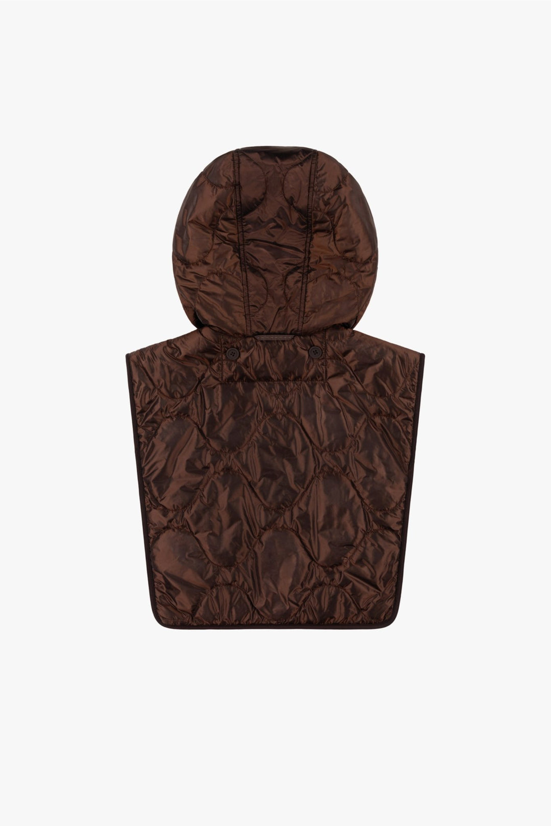 Quilted Zip Hood - Dark Umber / Dark Sienna