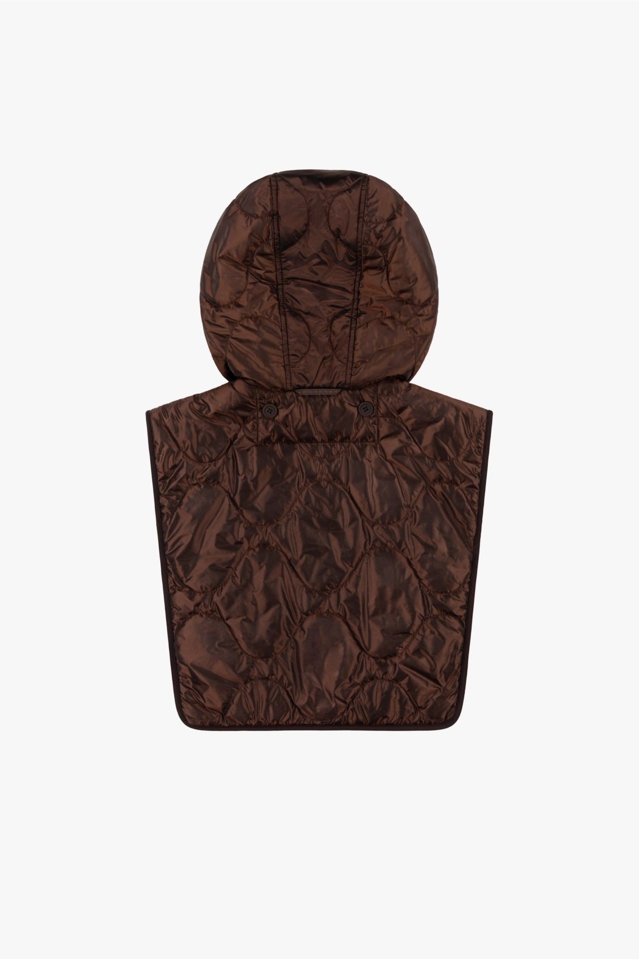 Quilted Zip Hood - Dark Umber / Dark Sienna