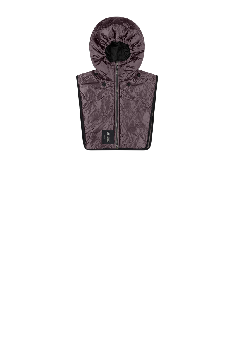 Quilted Zip Hood - Granite / Amethyst - Layer 4
