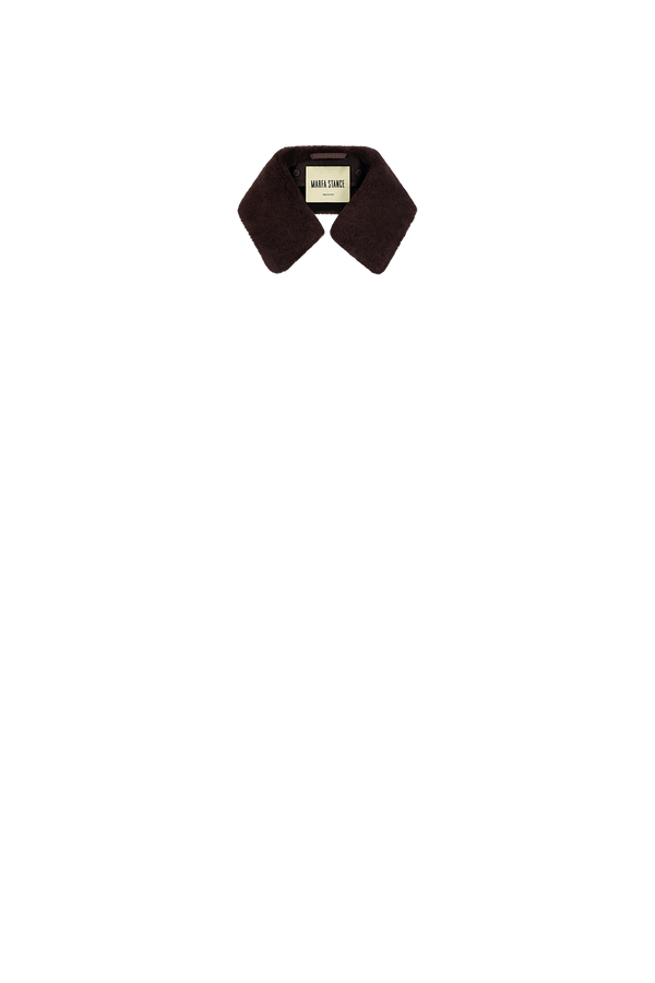 Shearling Collar - Dark Brown - Layer 8