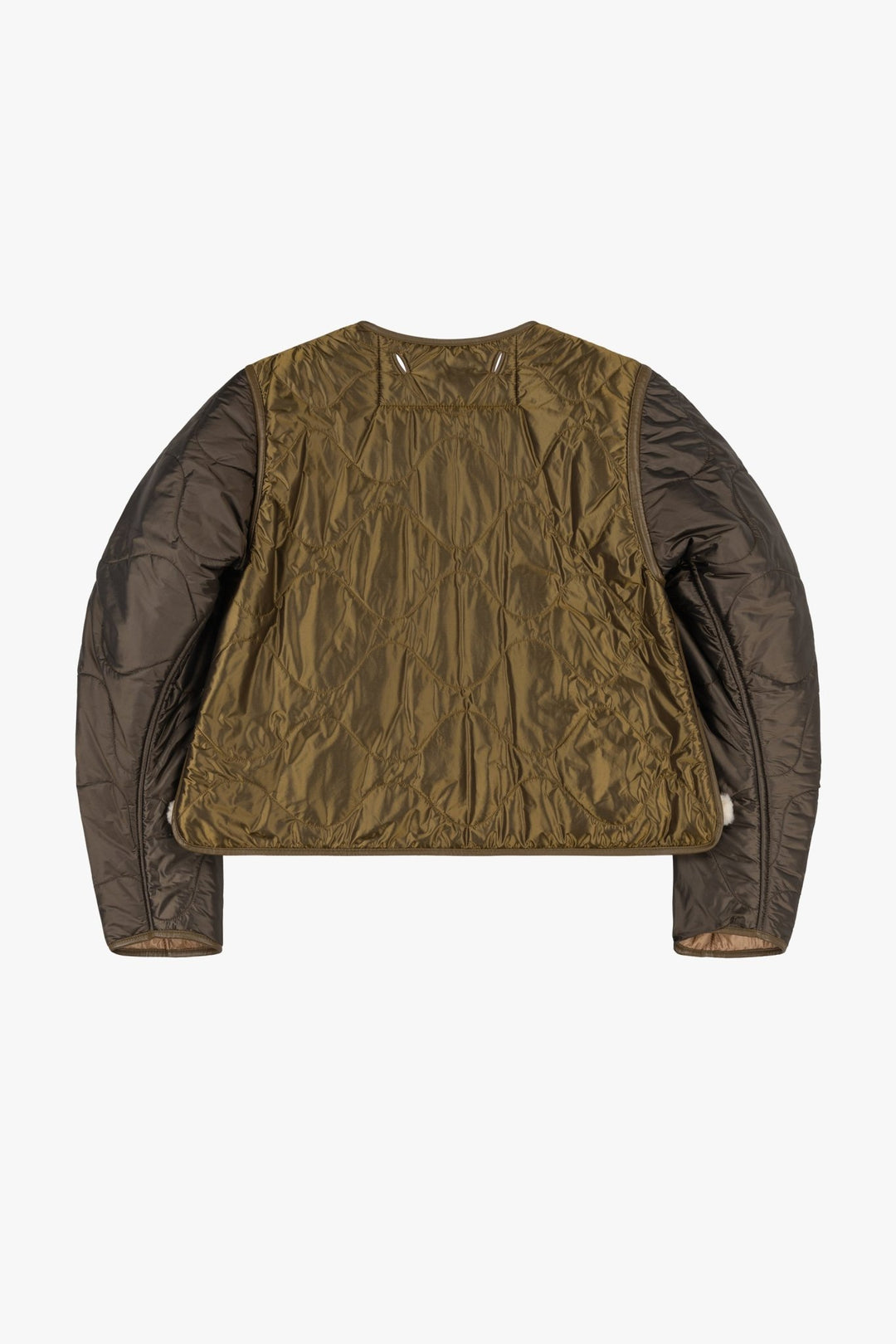 Aviator Shearling Jacket - Moss / Blush