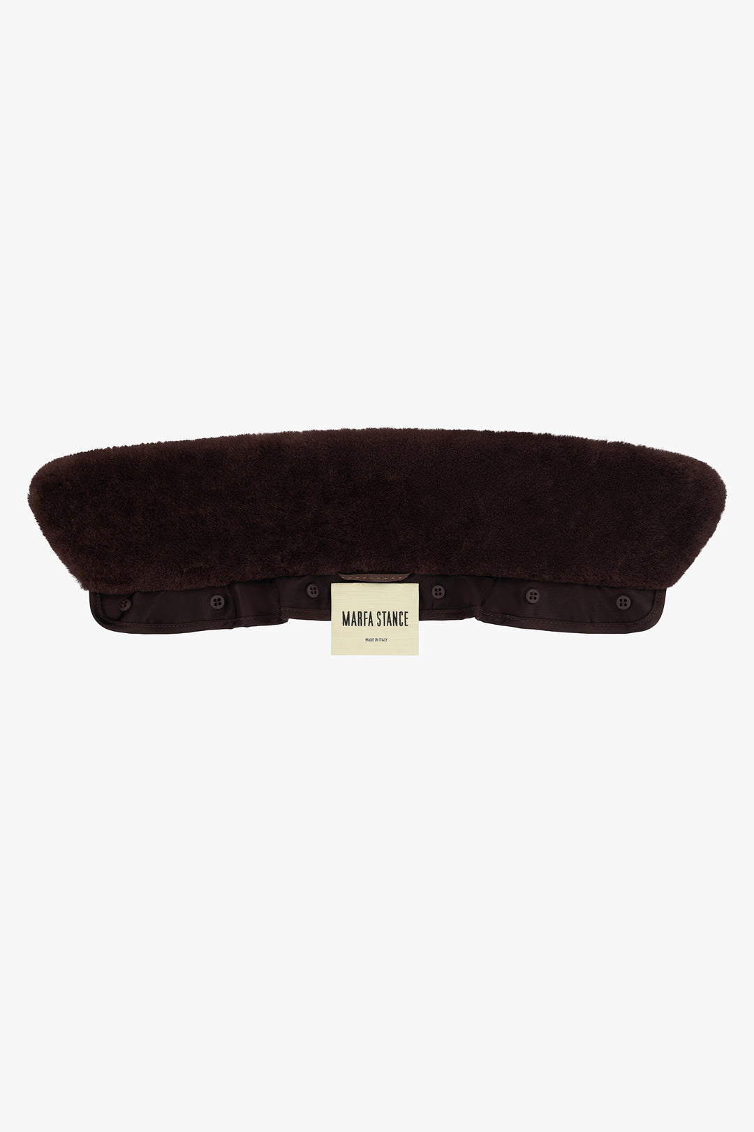 Shearling Collar - Dark Brown
