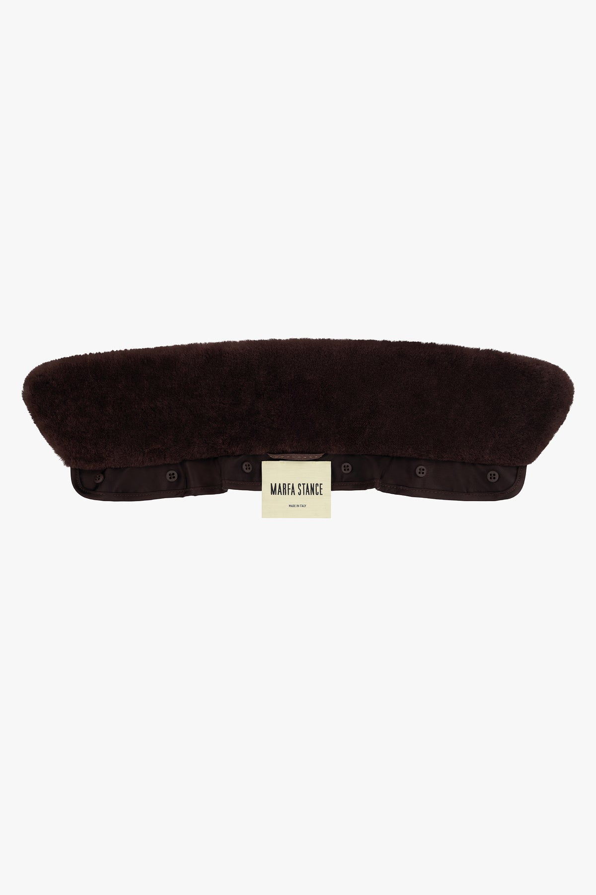 Shearling Collar - Dark Brown