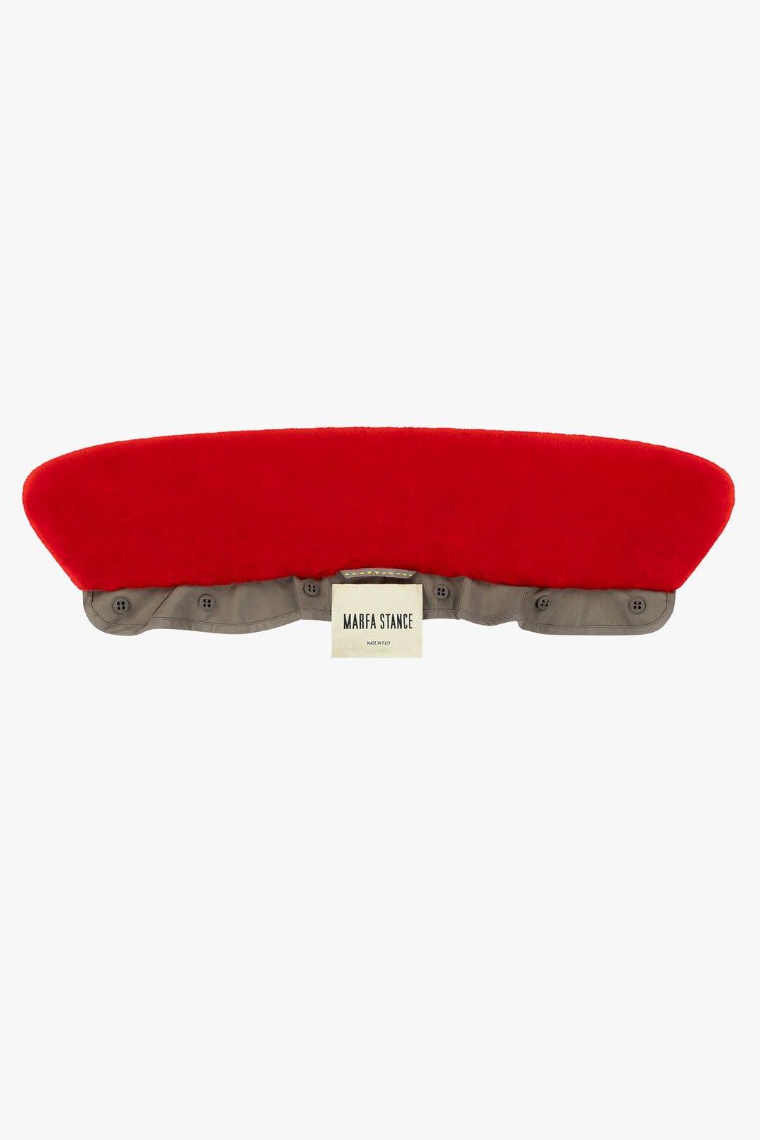 Shearling Collar - Cardinal Red