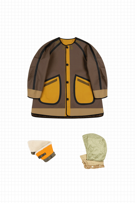 THE SHORT BONDED RAINCOAT