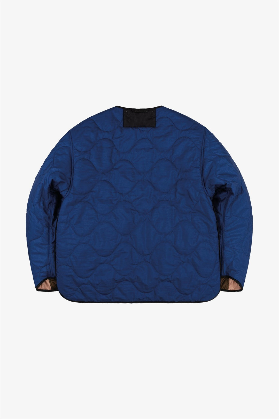 Signature Patchwork Cropped Quilt - Bronze / Cobalt