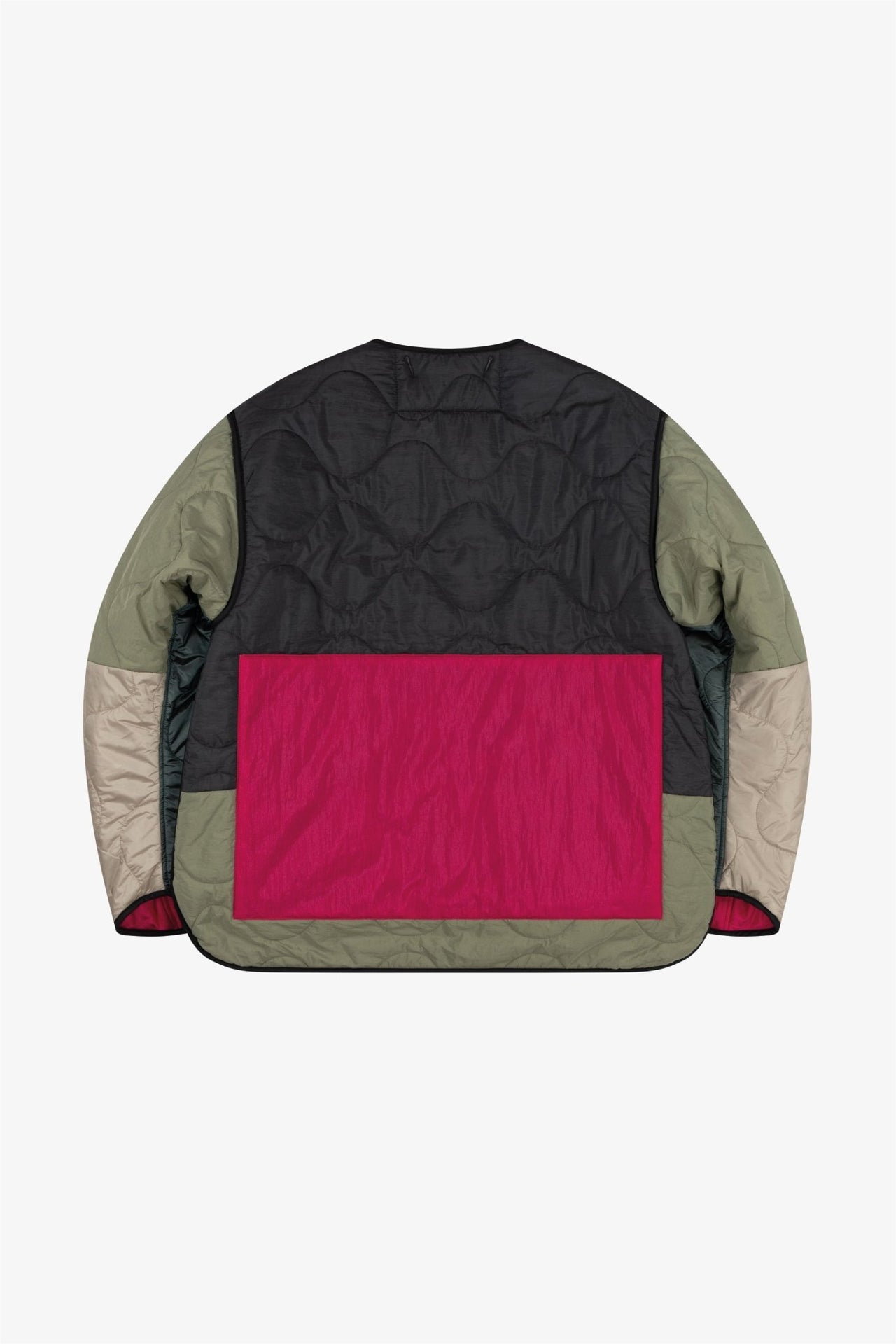 Signature Patchwork Cropped Quilt - Mineral Green / Fuchsia