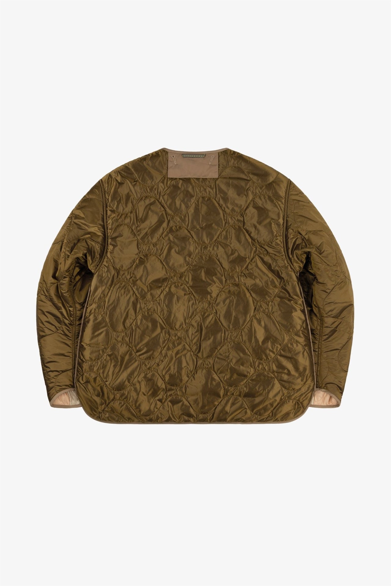 Signature Patchwork Cropped Quilt - Oyster / Antique Gold