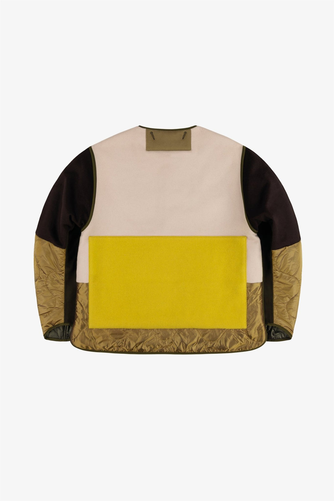 Signature Patchwork Wool Cropped Quilt - Loden Green / Dark Olive