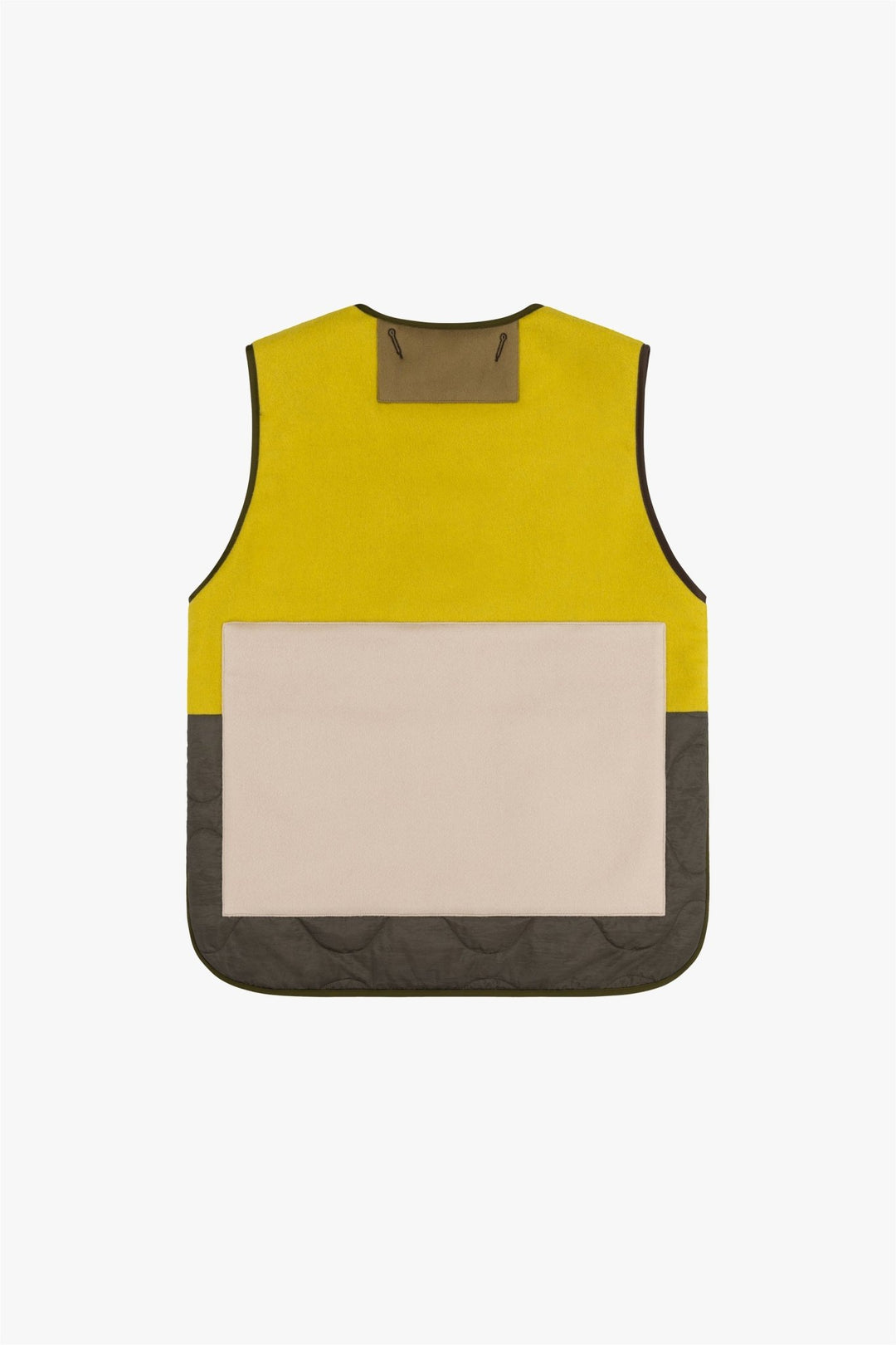 Signature Patchwork Wool Vest - Loden Green / Dark Olive