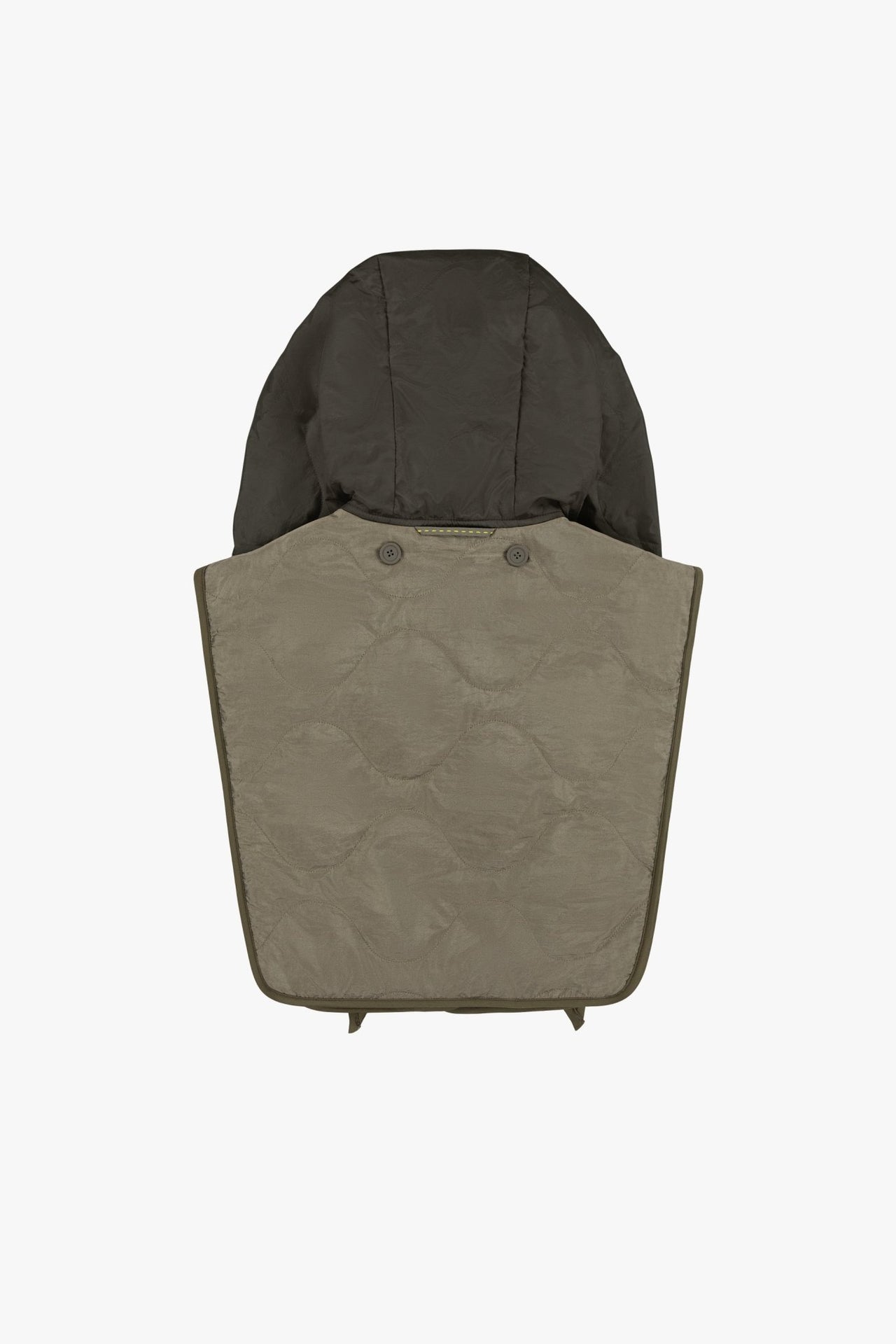 Silk Nylon Wrap Hood - Pale Olive / Dark Olive