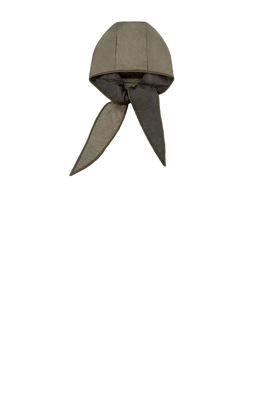 Silk Nylon Wrap Hood - Pale Olive / Dark Olive - Layer 7