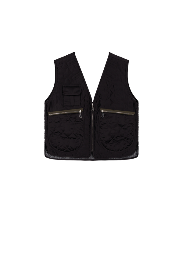 Utility Quilt Vest - Black / Anthracite - Layer 5