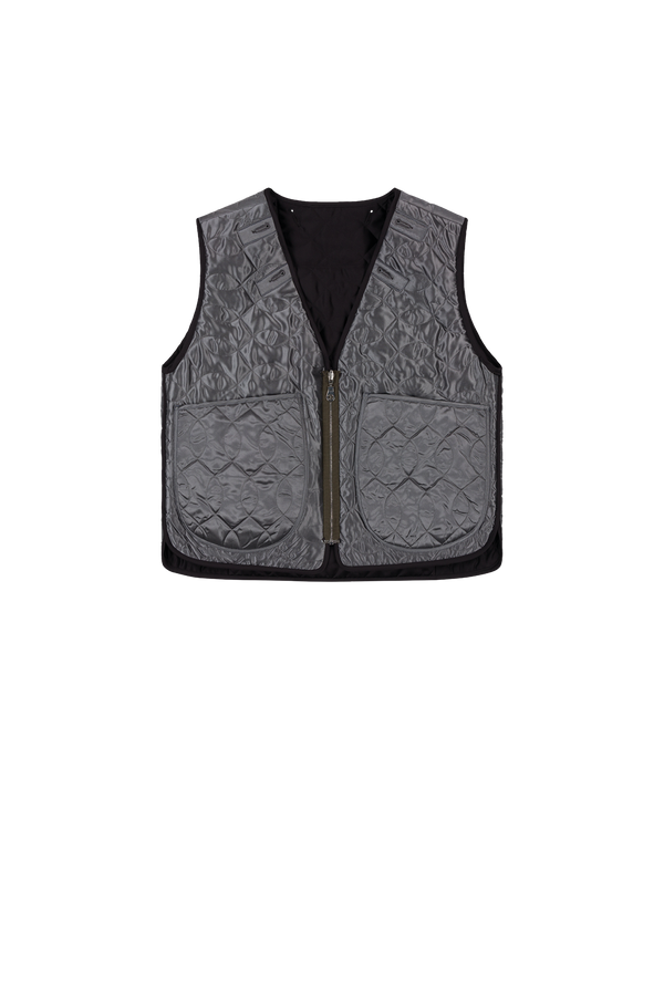 Utility Quilt Vest - Black / Anthracite - Layer 2