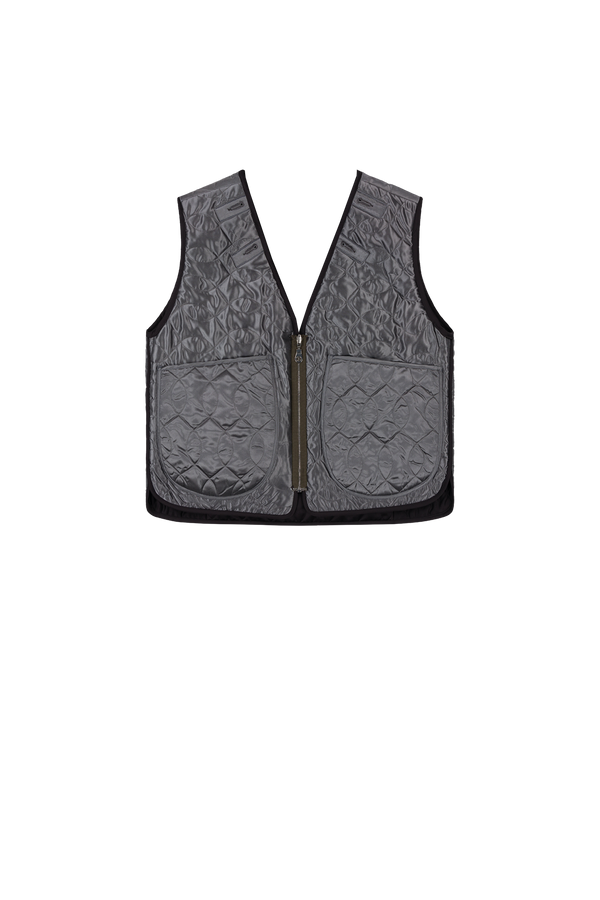 Utility Quilt Vest - Black / Anthracite - Layer 5